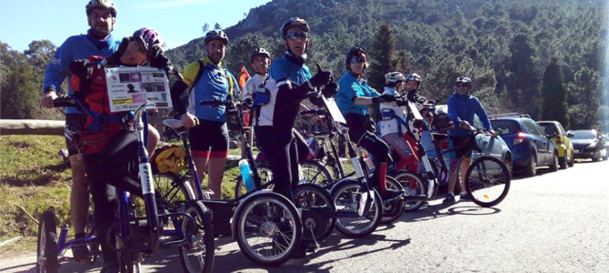 ¡Cumbre del Aloia con nuestros triciclos tándem!